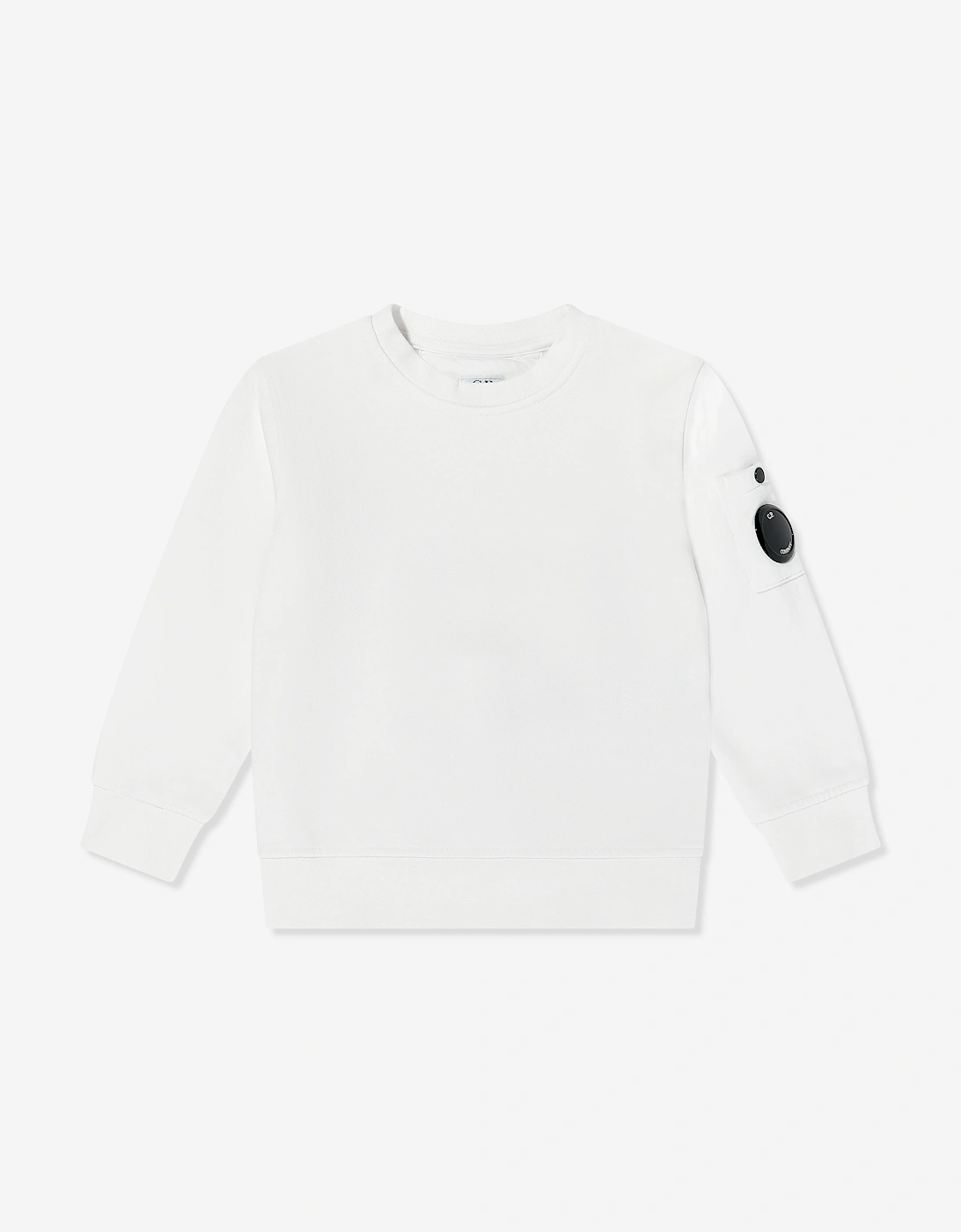 C.P. Company Boys Lens Sweatshirt in Ivory, 5 of 4