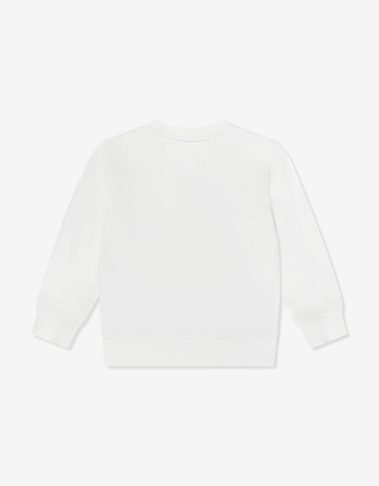 C.P. Company Boys Lens Sweatshirt in Ivory