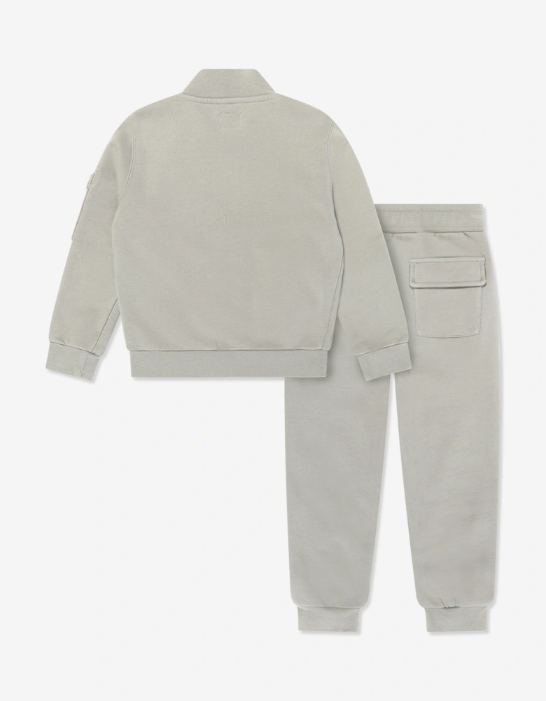 C.P. Company Boys Logo Tracksuit in Grey