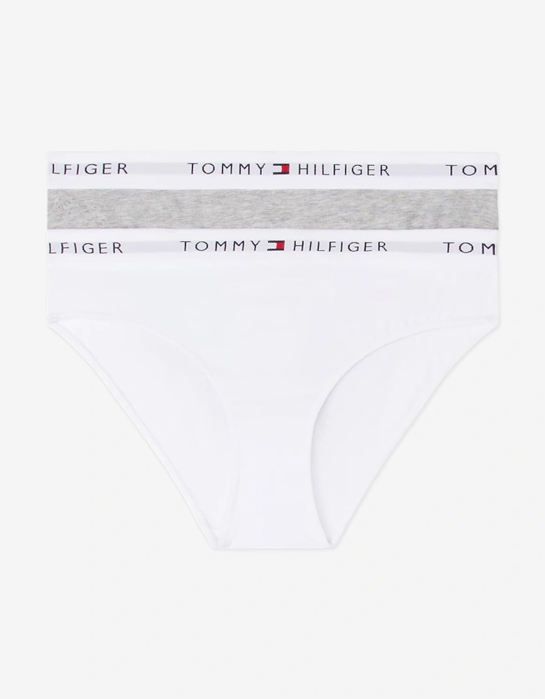 Girls 2 Pack Bikini Knickers Set in Multicolour