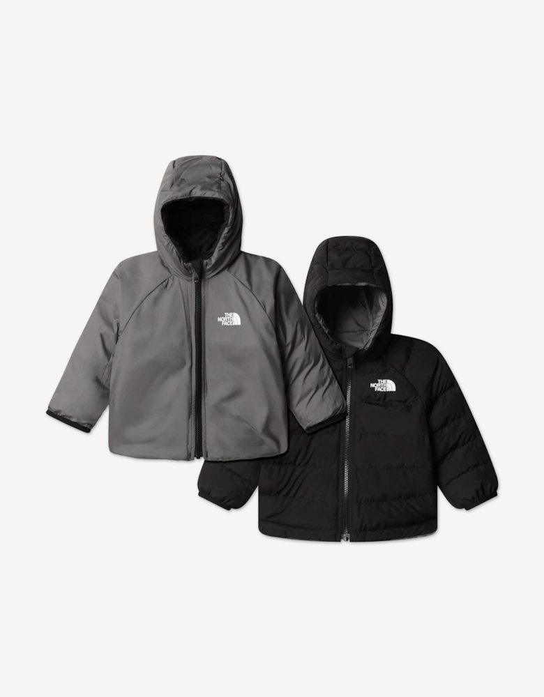 Baby Reversible Perrito Hooded Jacket in Black
