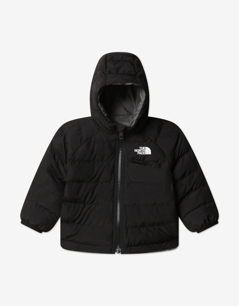 Baby Reversible Perrito Hooded Jacket in Black