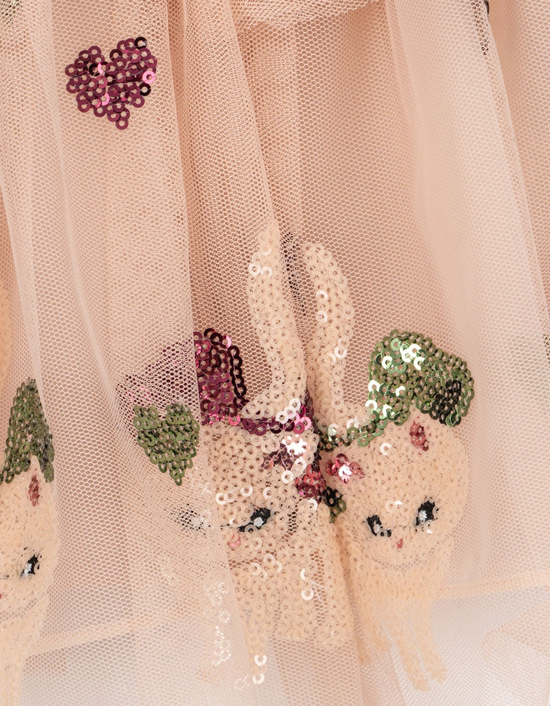 Konges Sløjd Girls Yvonne Bow Dress in Pink