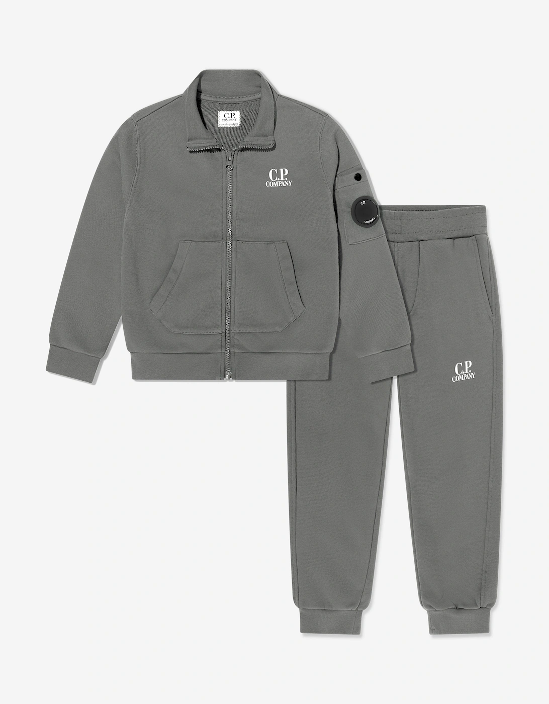 Boy's C.P. Company Boys Logo Tracksuit in Grey - Size: 6 years