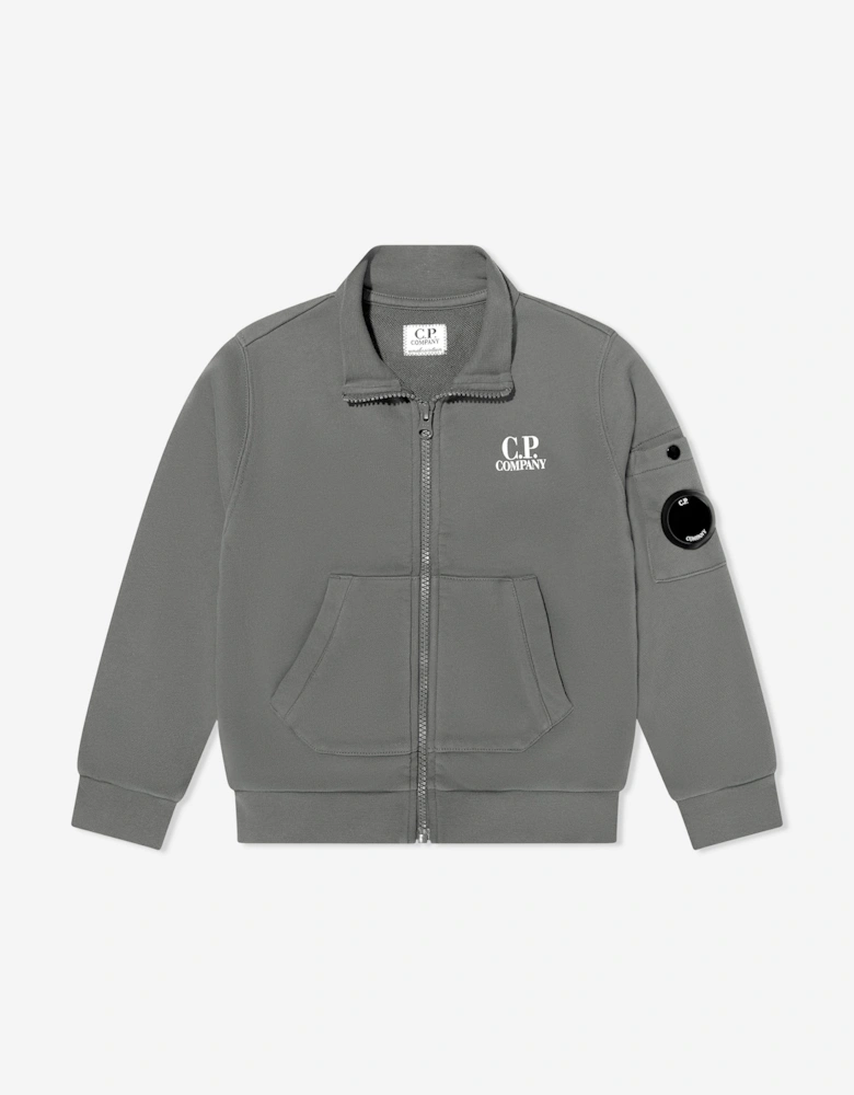 C.P. Company Boys Logo Tracksuit in Grey