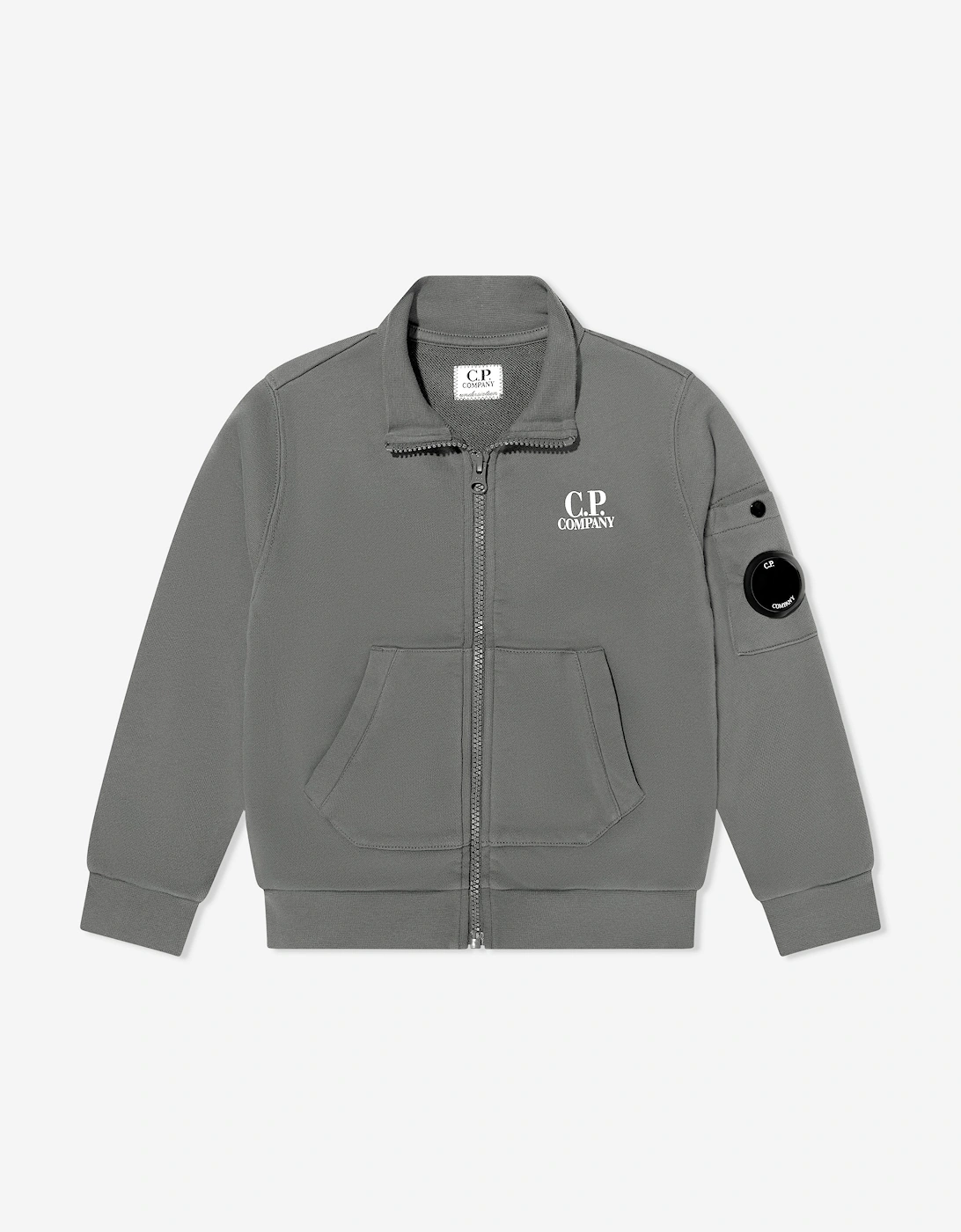 C.P. Company Boys Logo Tracksuit in Grey