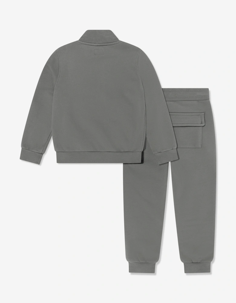 C.P. Company Boys Logo Tracksuit in Grey