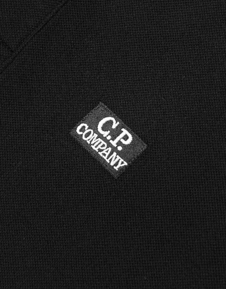 C.P. Company Boys Logo Polo Shirt in Black