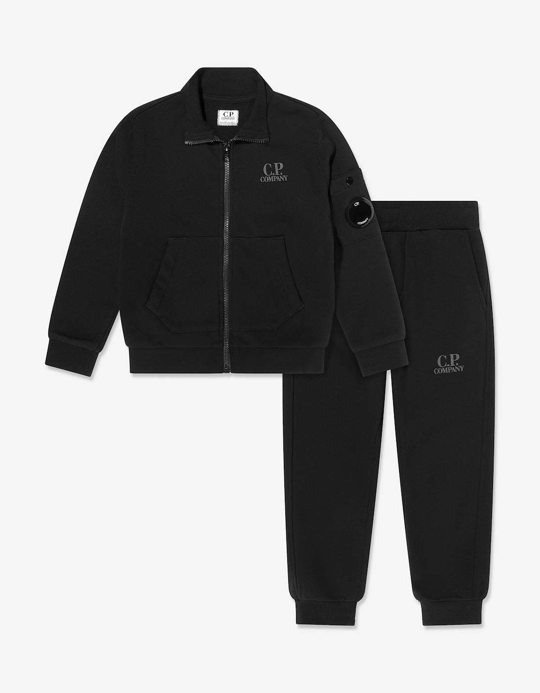C.P. Company Boys Logo Tracksuit in Black, 6 of 5