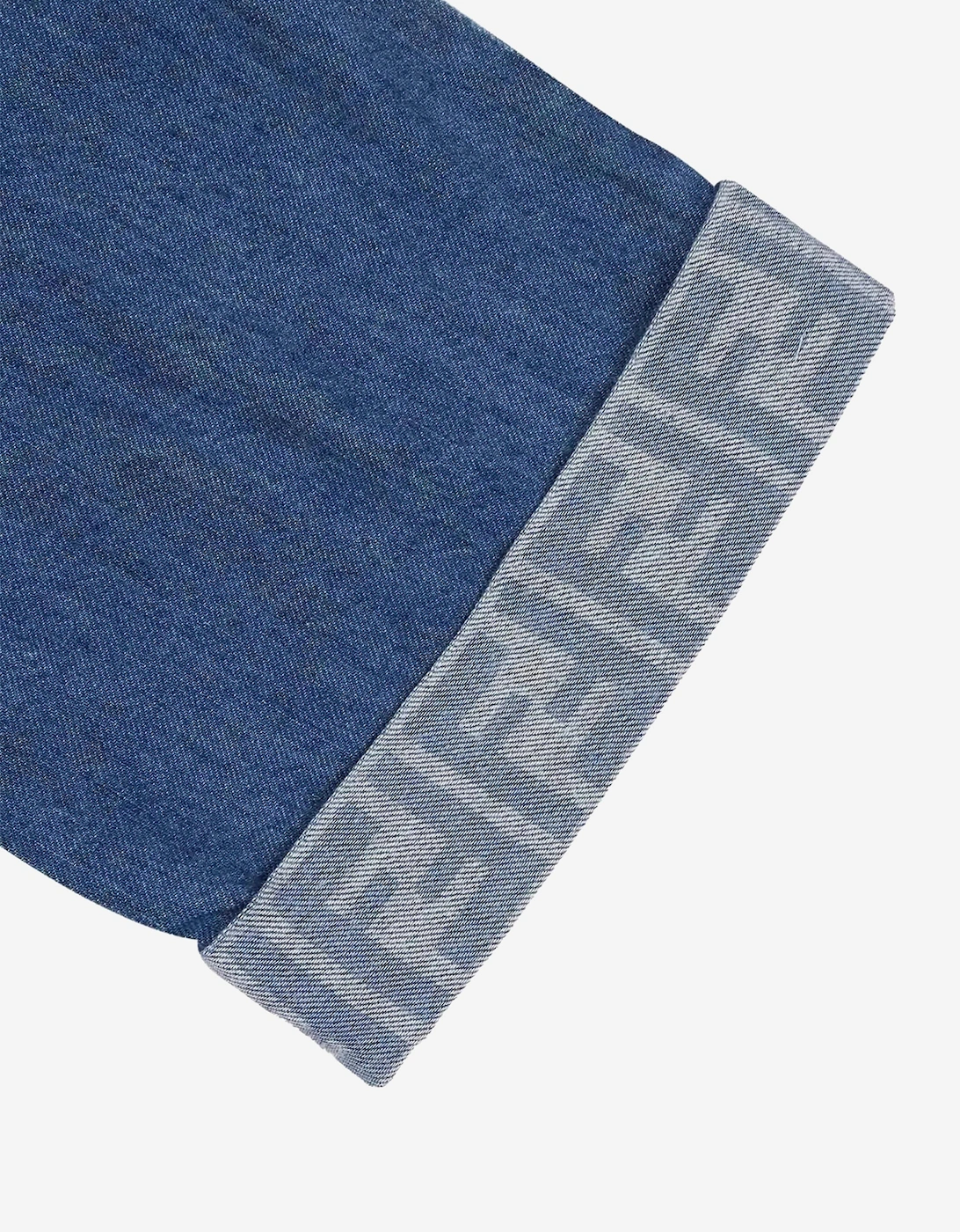 Kids Denim Wide Leg FF Logo Jeans in Blue