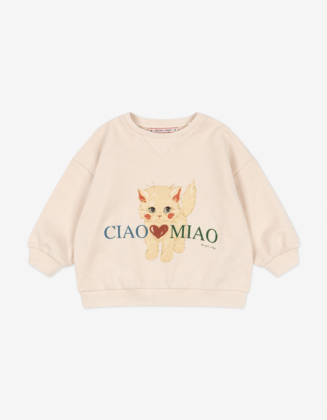 Konges Sløjd Girls Belli Miao Amore Sweatshirt in Pink, 6 of 5
