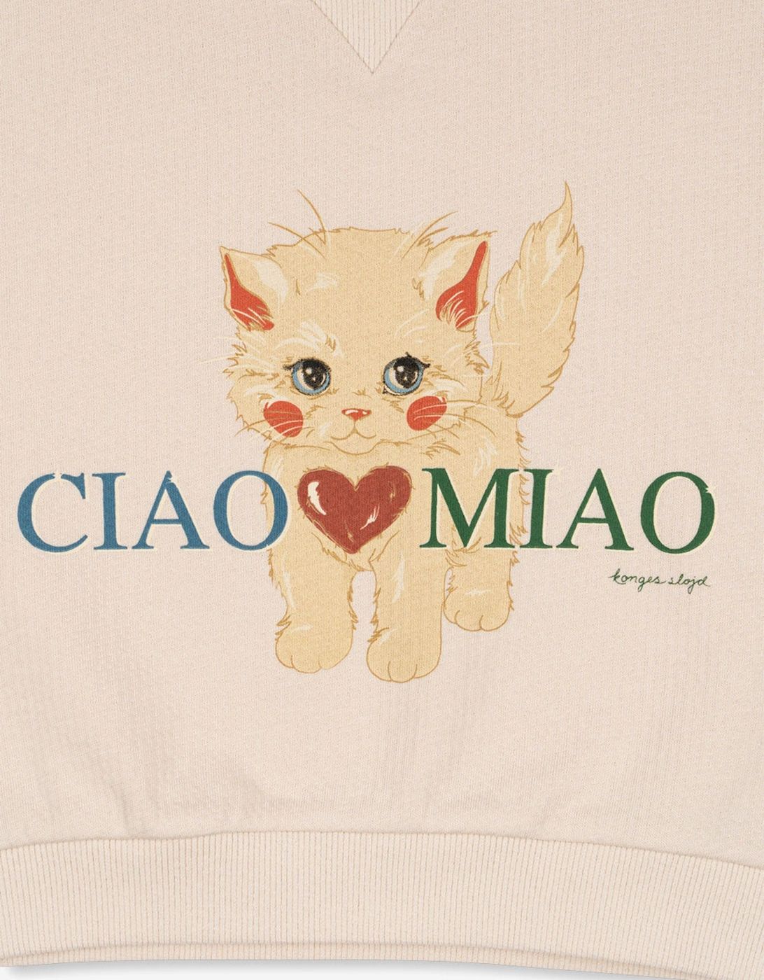 Konges Sløjd Girls Belli Miao Amore Sweatshirt in Pink