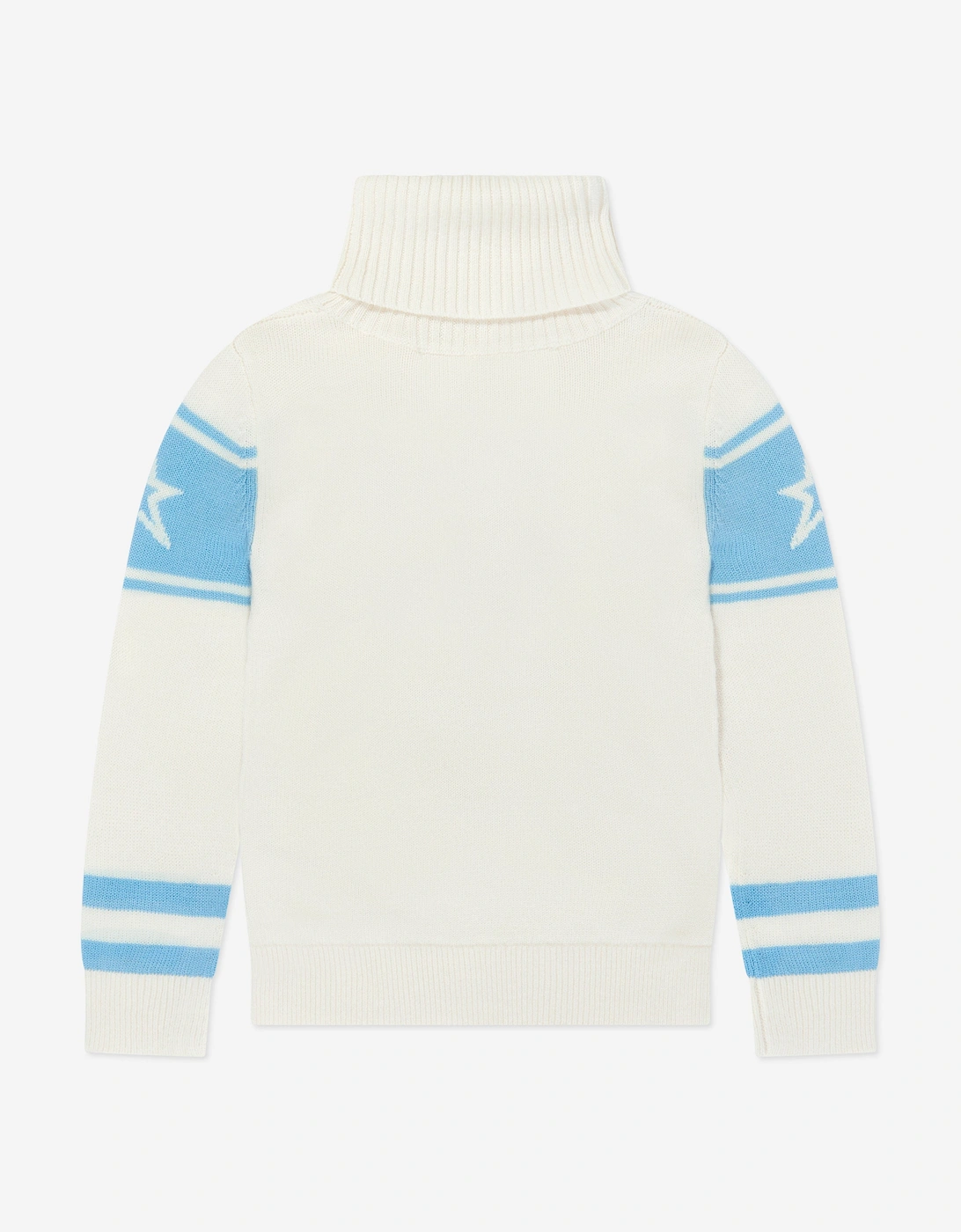 Girls Merino Wool Schild Jumper in White