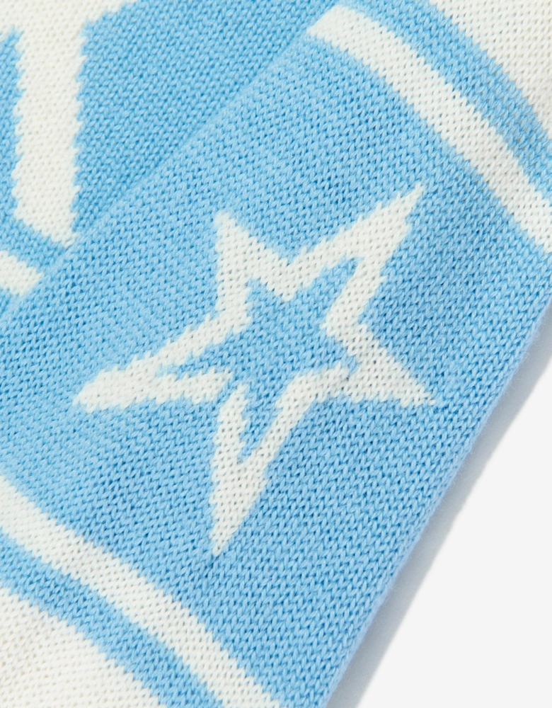 Girls Merino Wool Schild Jumper in White