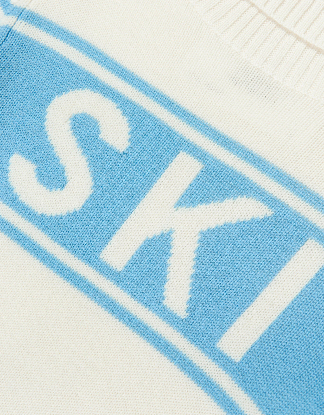 Girls Merino Wool Schild Jumper in White