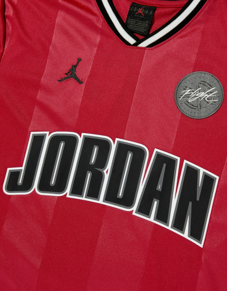 Jordan Boys MJ Sports Jersey T-Shirt in Red