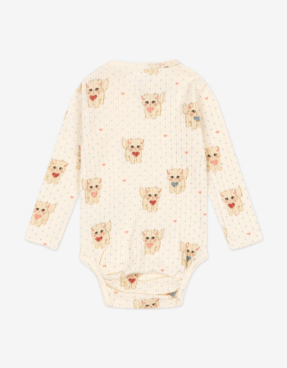 Konges Sløjd Baby Girls Minnie Miao Amore Bodysuit in Ivory