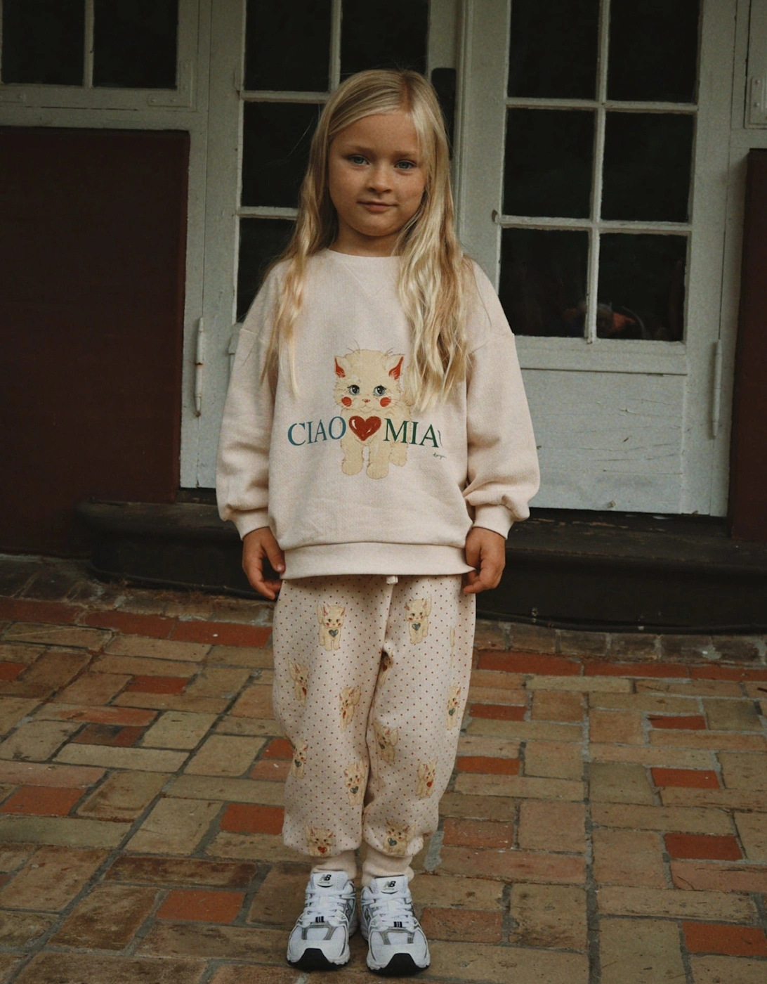 Konges Sløjd Girls Belli Miao Amore Joggers in Pink