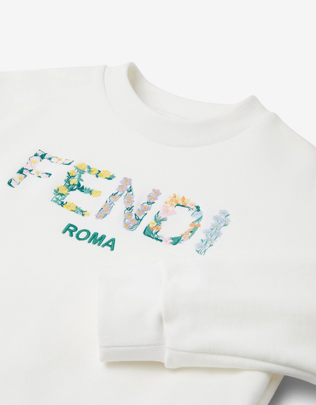 Girls Logo Sweatshirt in White