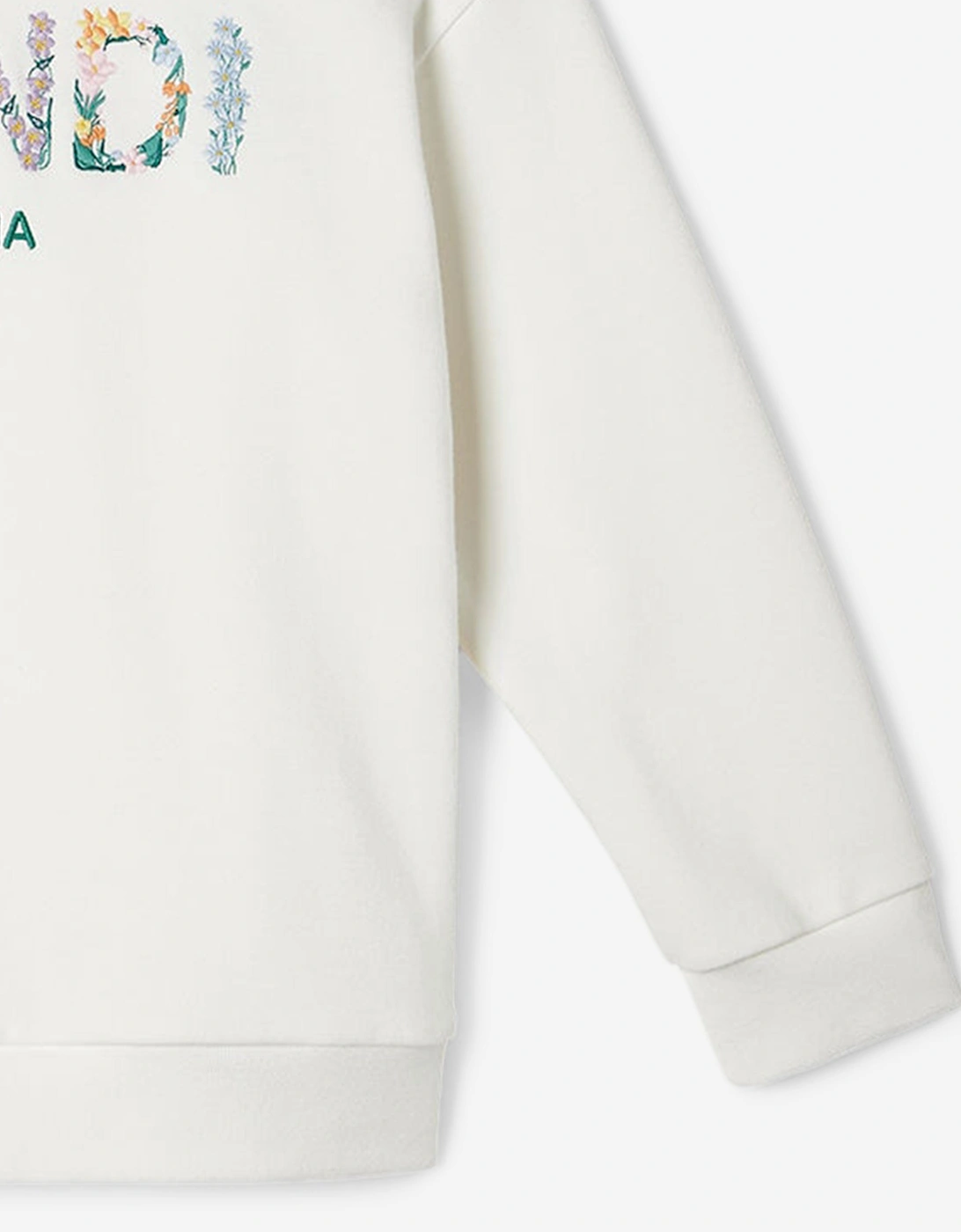 Girls Logo Sweatshirt in White