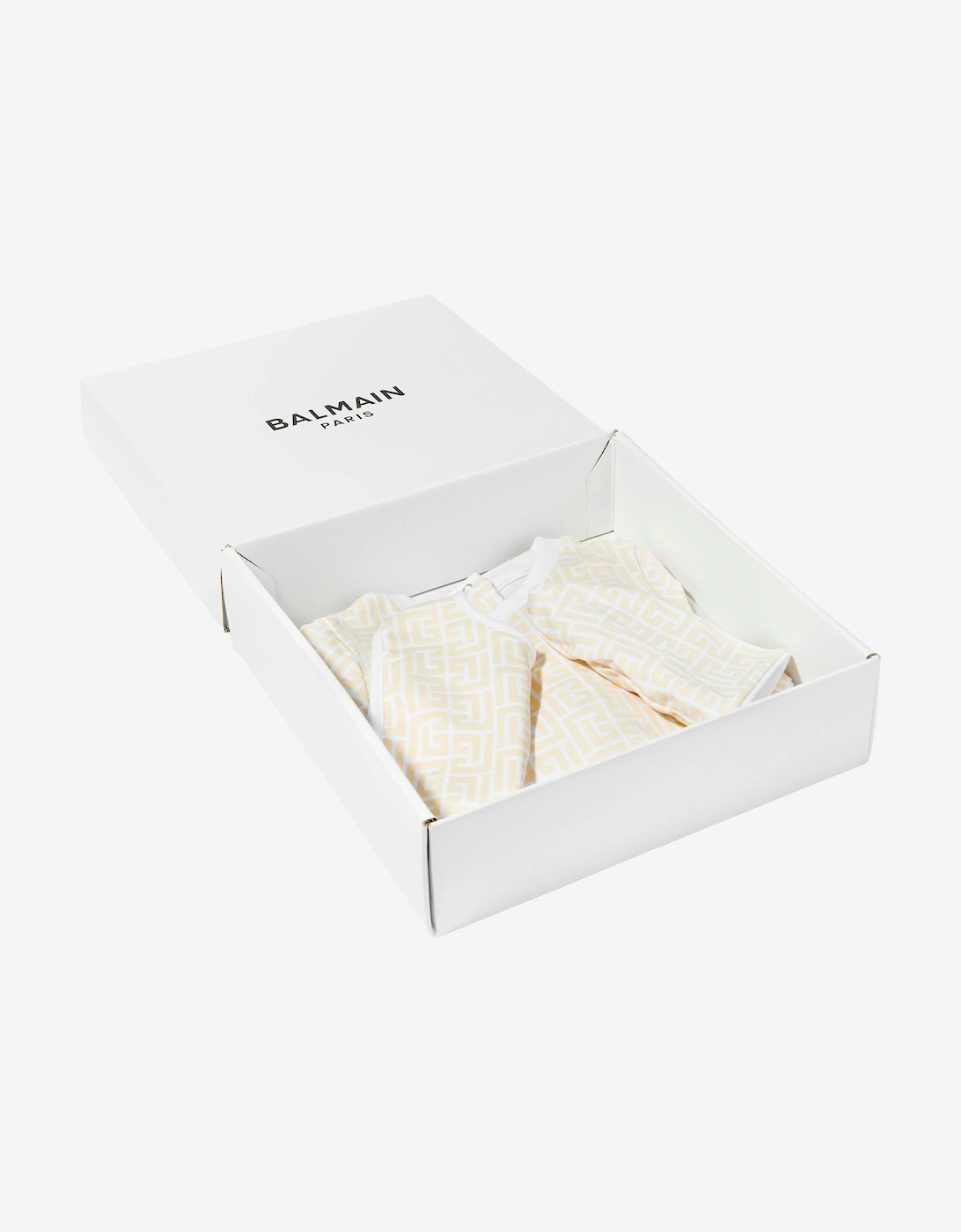 Baby Monogram Babygrow Set in Beige