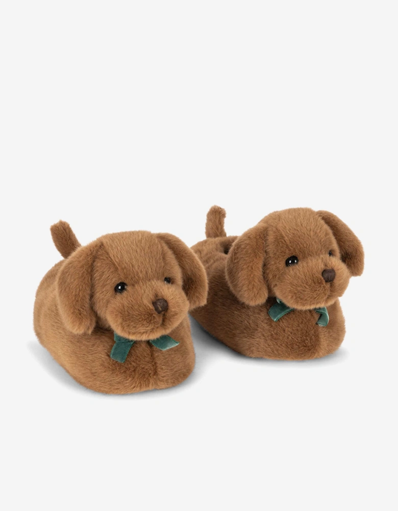 Konges Sløjd Kids Sausage Dog Footies in Brown