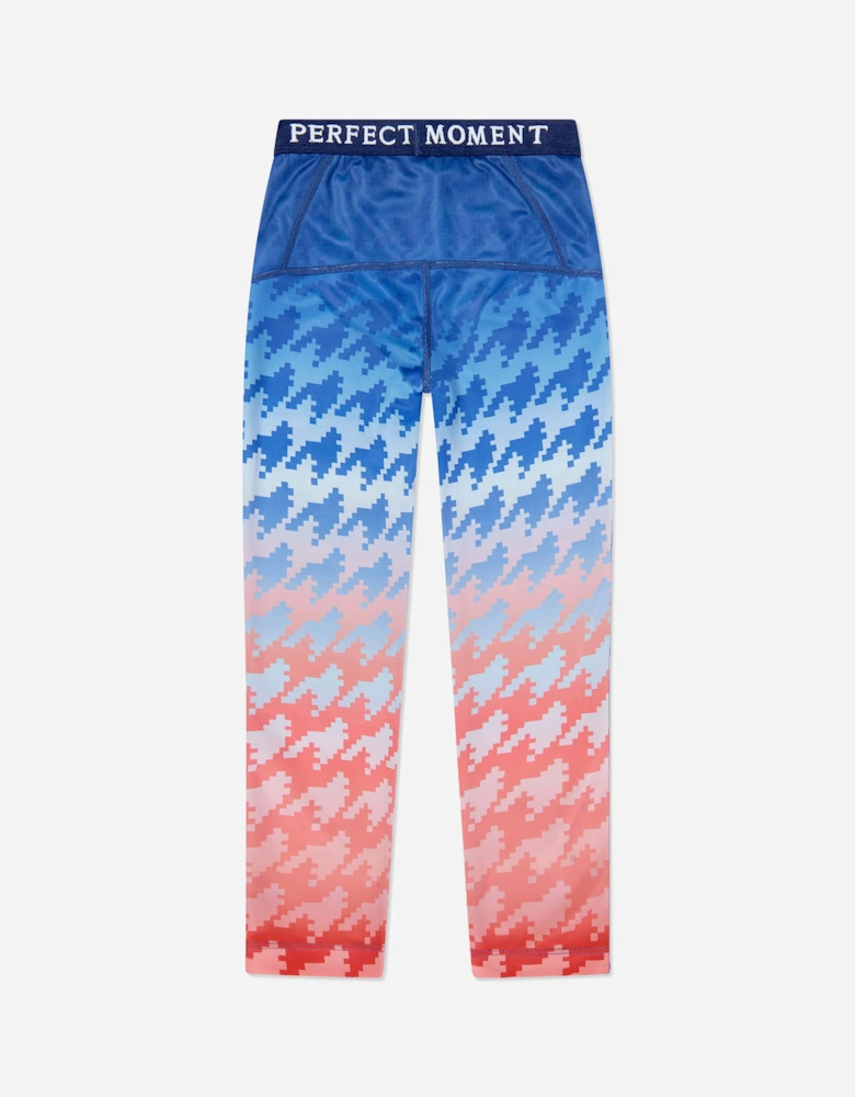 Girls Thermal Leggings in Red