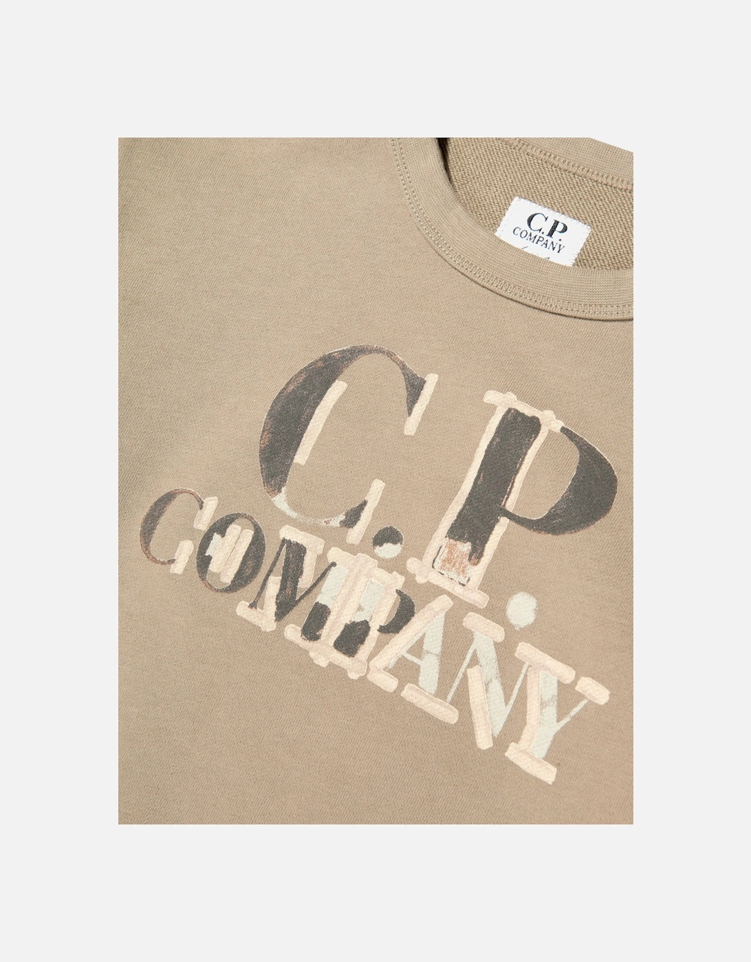 C.P. Company Boys Logo Tracksuit in Beige