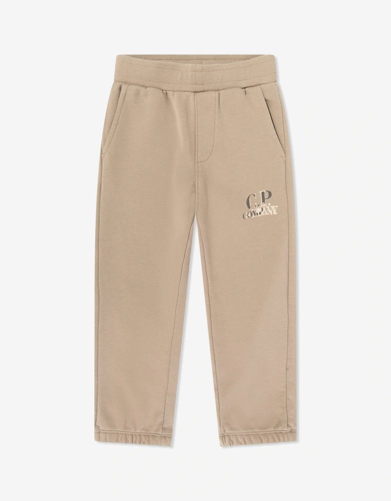C.P. Company Boys Logo Tracksuit in Beige