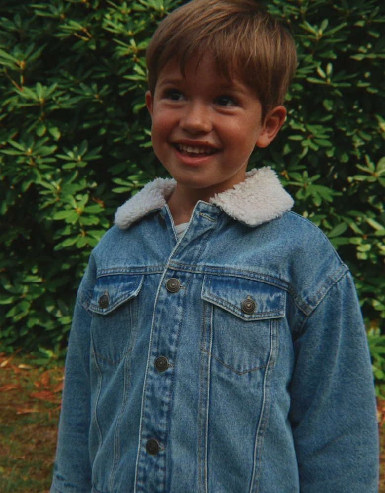 Konges Sløjd Kids Magot Denim Jacket in Blue