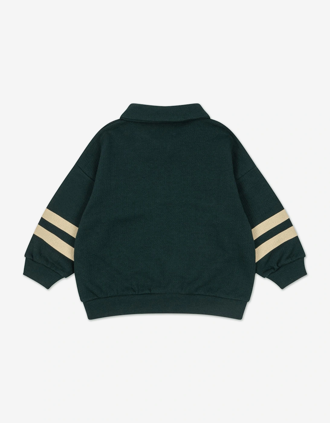 Konges Sløjd Boys Doggy Half Zip Sweatshirt in Green