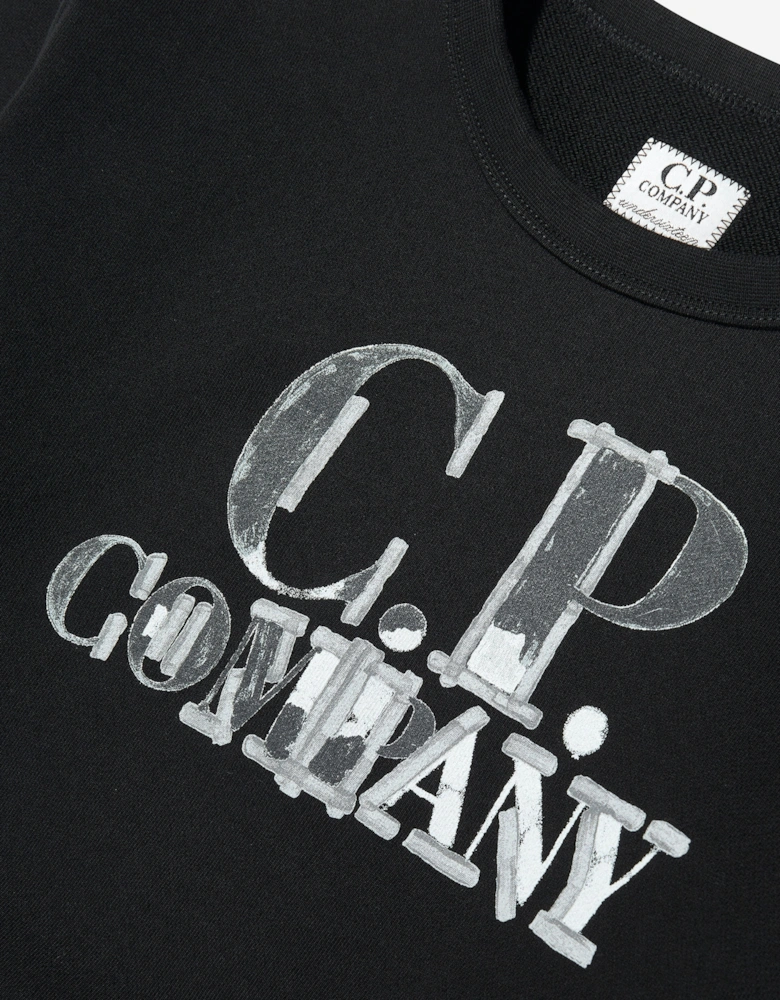 C.P. Company Boys Logo Tracksuit in Black