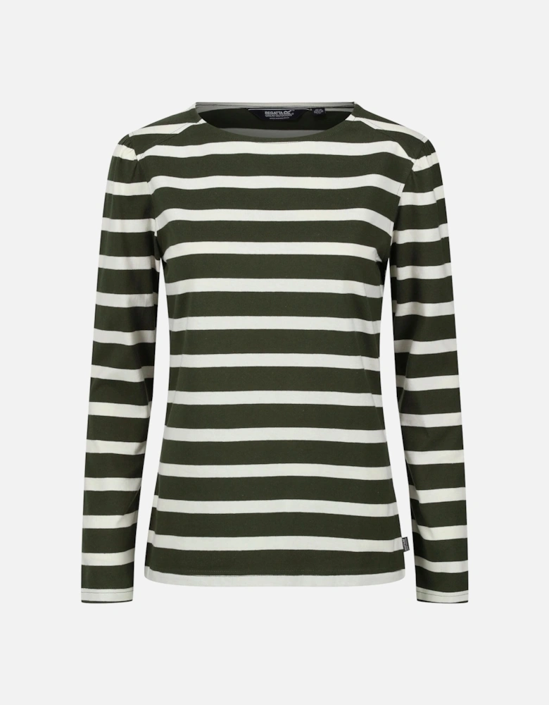 Womens/Ladies Federica Stripe Long-Sleeved T-Shirt