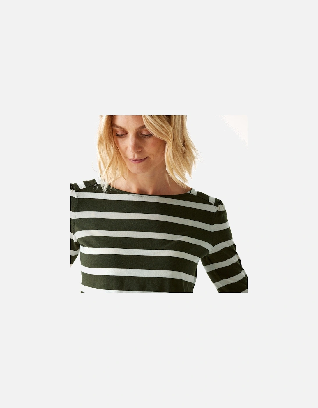Womens/Ladies Federica Stripe Long-Sleeved T-Shirt