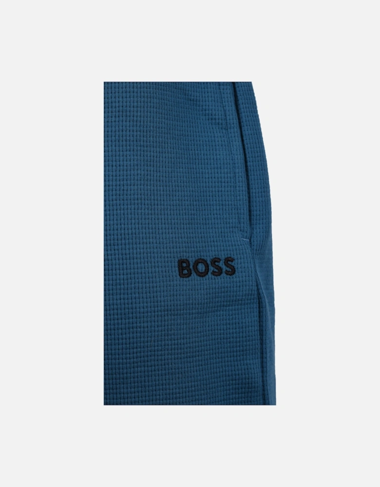 Boss Black WAFFLE SHORTS OPEN BLUE