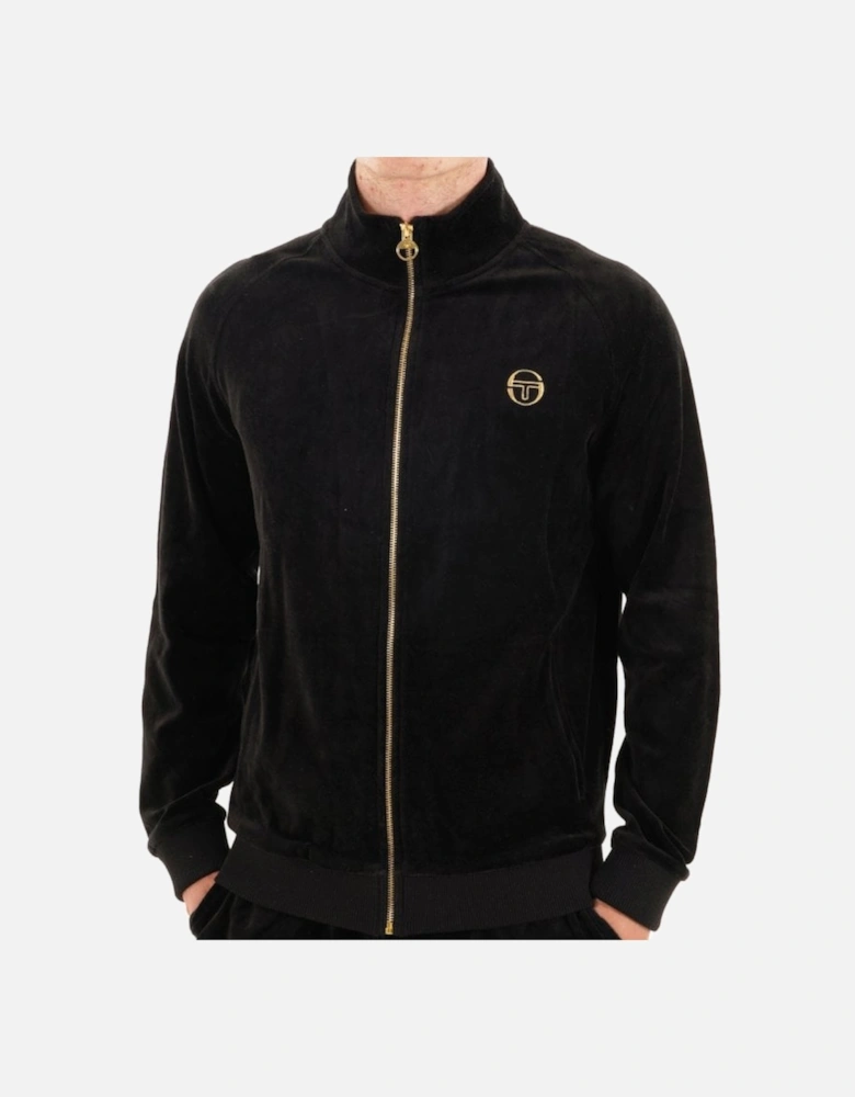 Court Velour Track Top - Black