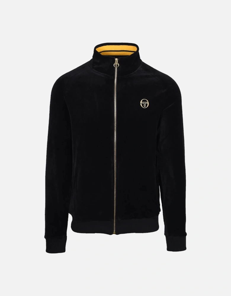 Court Velour Track Top - Black