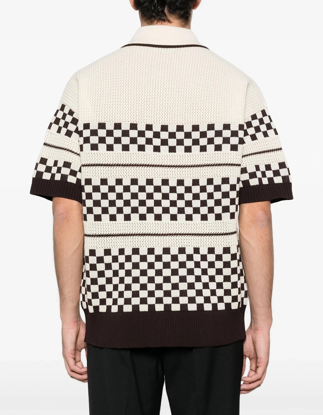 CHECKERED MESH SHIRT