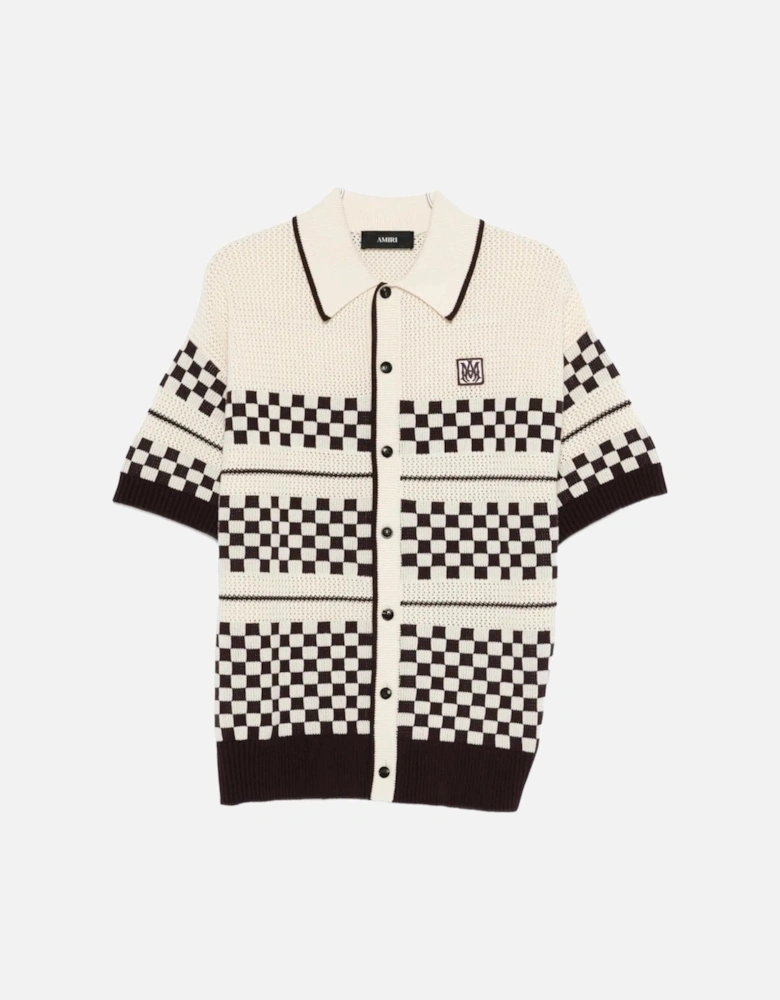 CHECKERED MESH SHIRT