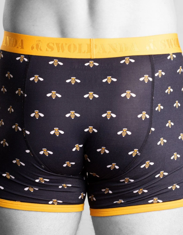 Bumblebees Bamboo Boxer Brief, Navy/yellow