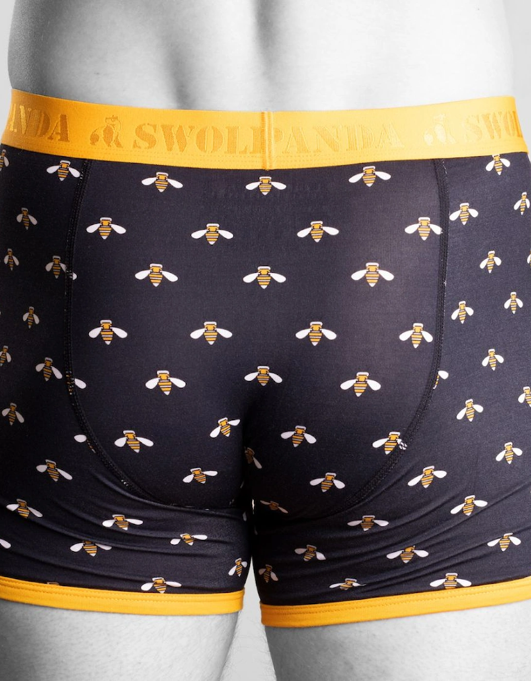 Bumblebees Bamboo Boxer Brief, Navy/yellow