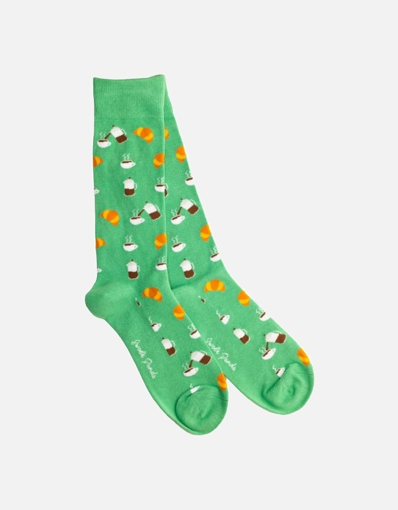 Coffee Bamboo Socks, Green