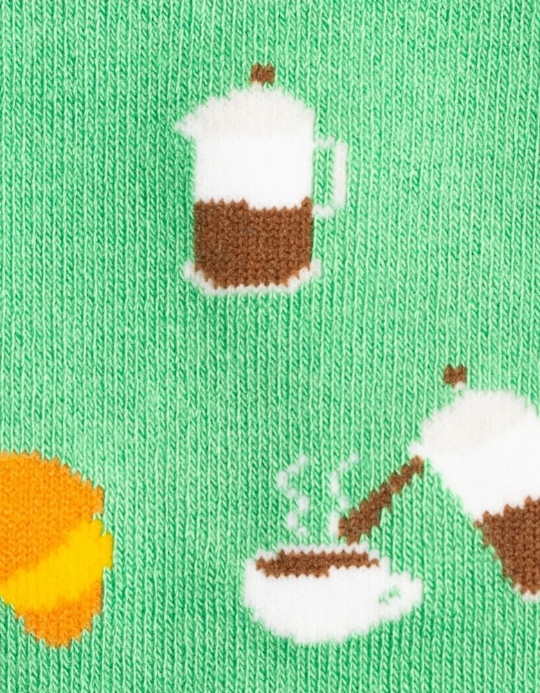 Coffee Bamboo Socks, Green