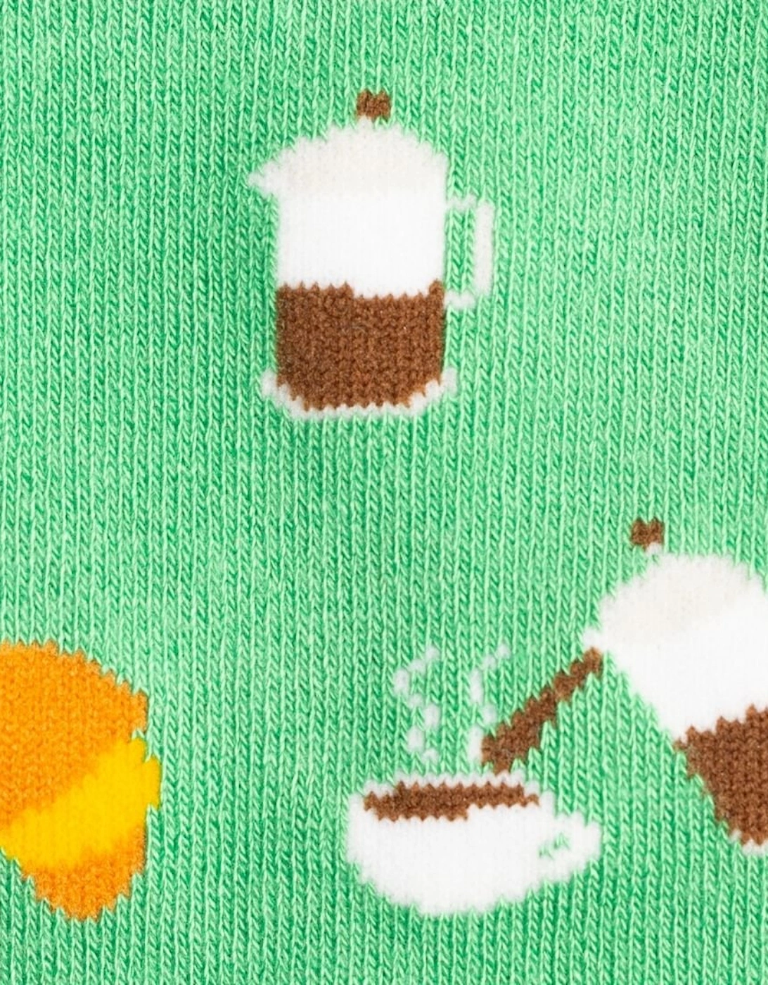 Coffee Bamboo Socks, Green