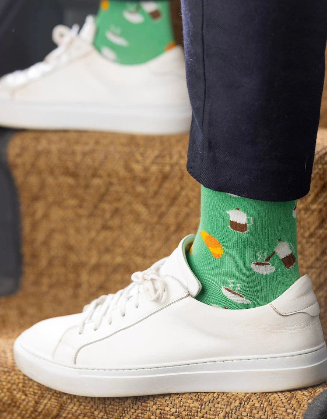 Coffee Bamboo Socks, Green