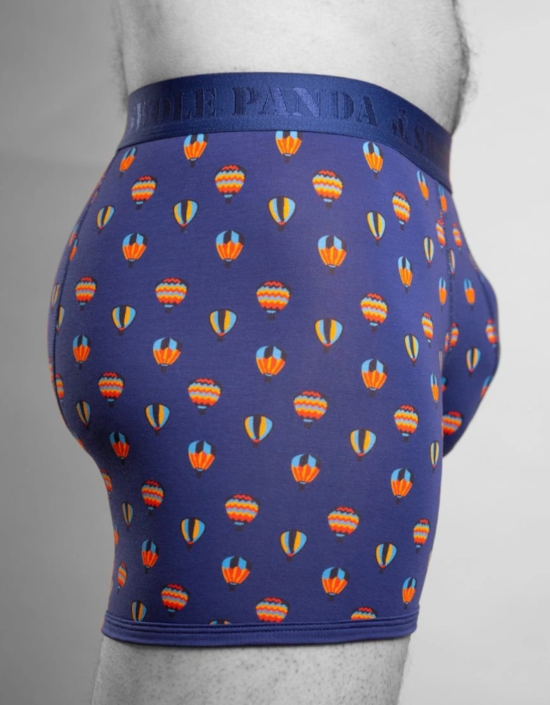 Hot Air Balloons Bamboo Boxer Brief, Blue