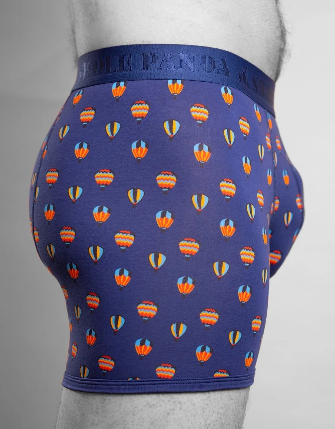 Hot Air Balloons Bamboo Boxer Brief, Blue