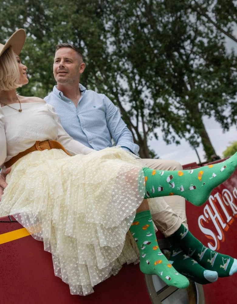 Coffee Women's Bamboo Socks, Green