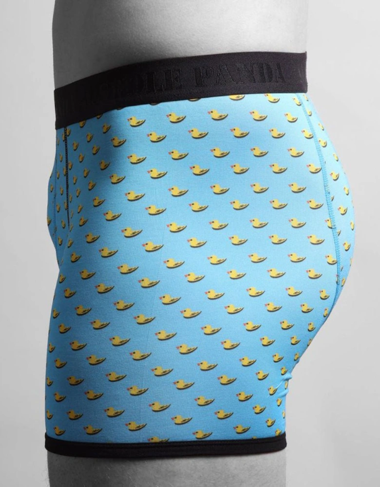 Ducks Bamboo Boxer Brief in Blue/black