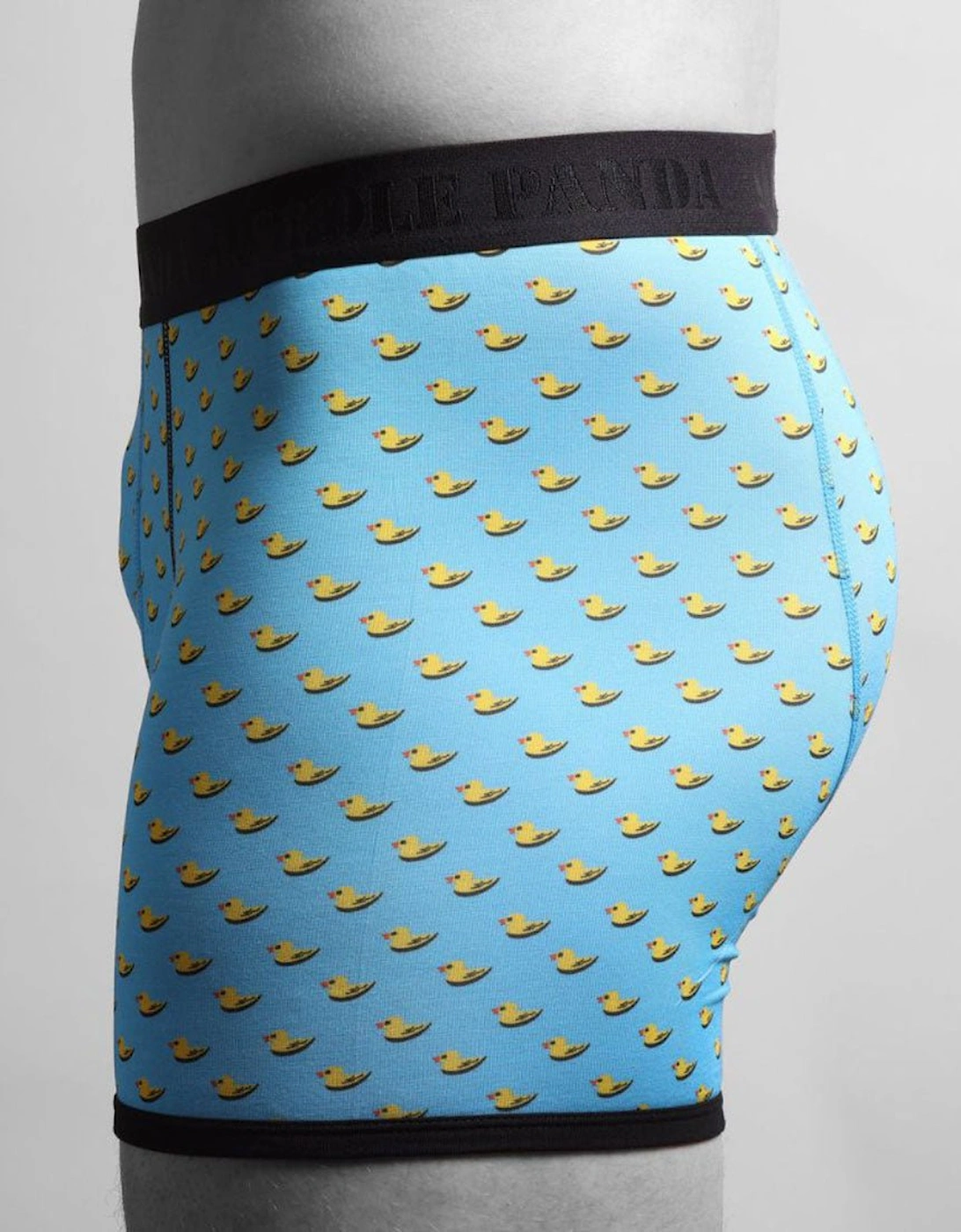 Ducks Bamboo Boxer Brief in Blue/black